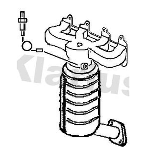 Klarius Catalyst Type Approved With Pipe Front 322788