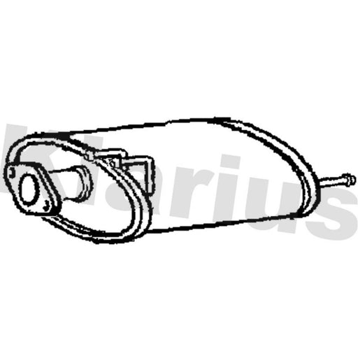 Klarius Box With Tail Pipe Left Rear HA335G