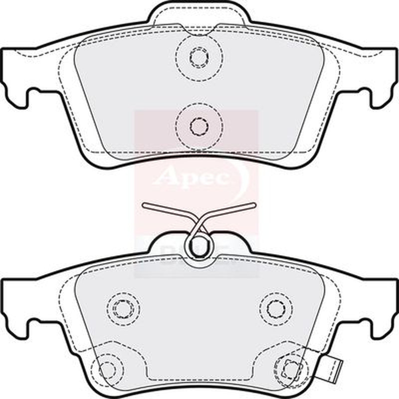 Apec Rear Brake Pad Set PD3886