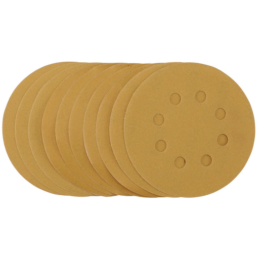 Draper Gold Sanding Discs 125mm 320 Grit Pack of 10