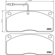 DON Rear Brake Pad Set CVP008