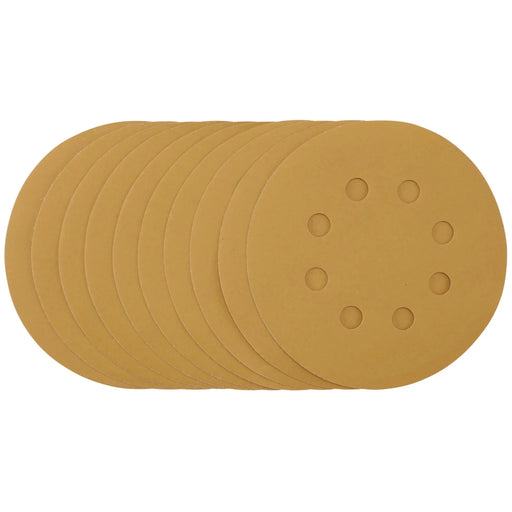 Draper Gold Sanding Discs 125mm 400 Grit Pack of 10
