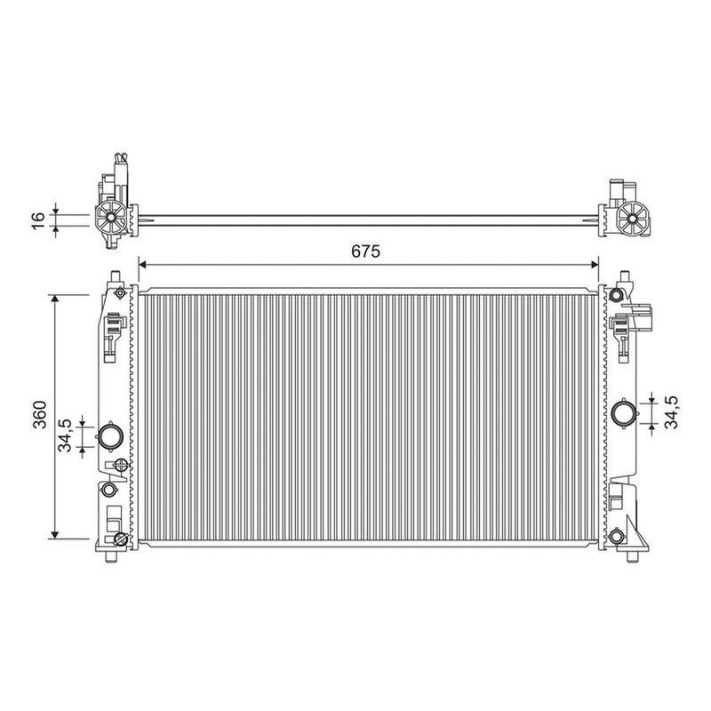 Valeo Engine Radiator 701318