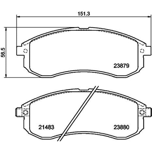 Mintex Front Brake Pad Set MDB2252