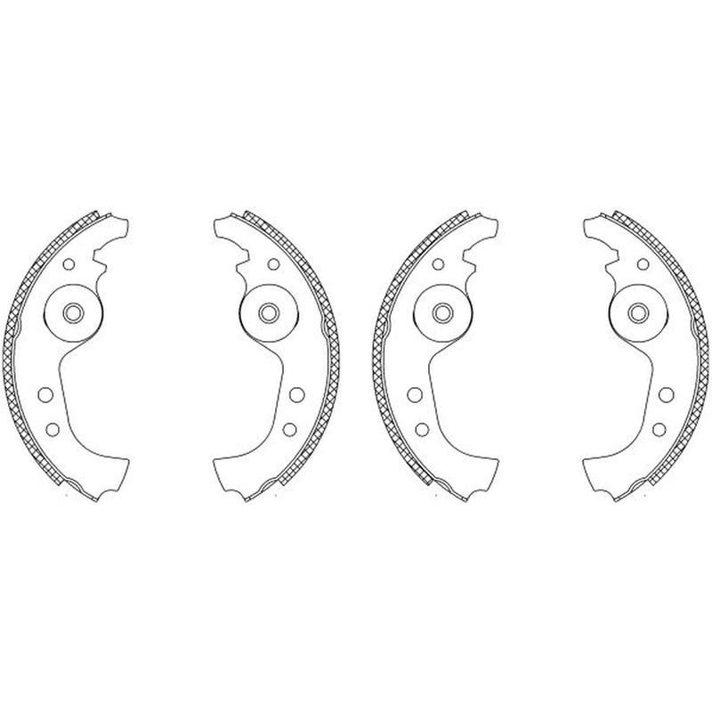 Mintex Brake Shoe Set Axle Kit MSK001