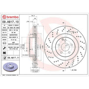 Brembo 2 x / Front Brake Discs 09.A817.11