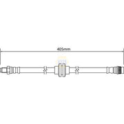 NAPA Brake Hydraulic Hose Line Front NBH1302