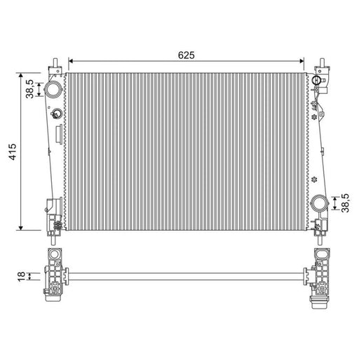 Valeo Engine Radiator 701956