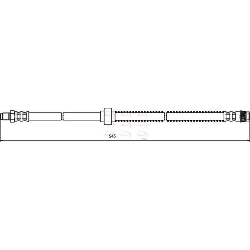 Apec Brake Hydraulic Hose Line Front HOS3618