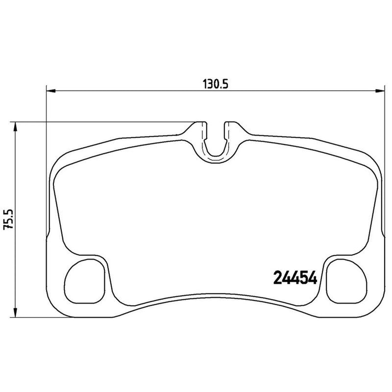 Brembo 4 x Rear Brake Pad Set P65013