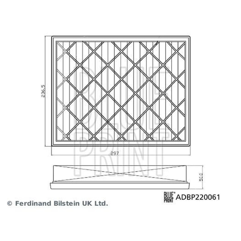 Blue Print Engine Air Filter ADBP220061