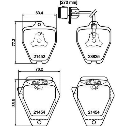 Mintex Front Brake Pad Set MDB1751