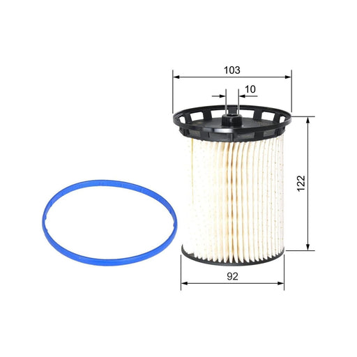 Genuine Bosch Fuel Filter N2221 Fits Audi Q7 Quattro Tdi - 3.0 - 15-19 F02640222 Bosch  - Town Parts