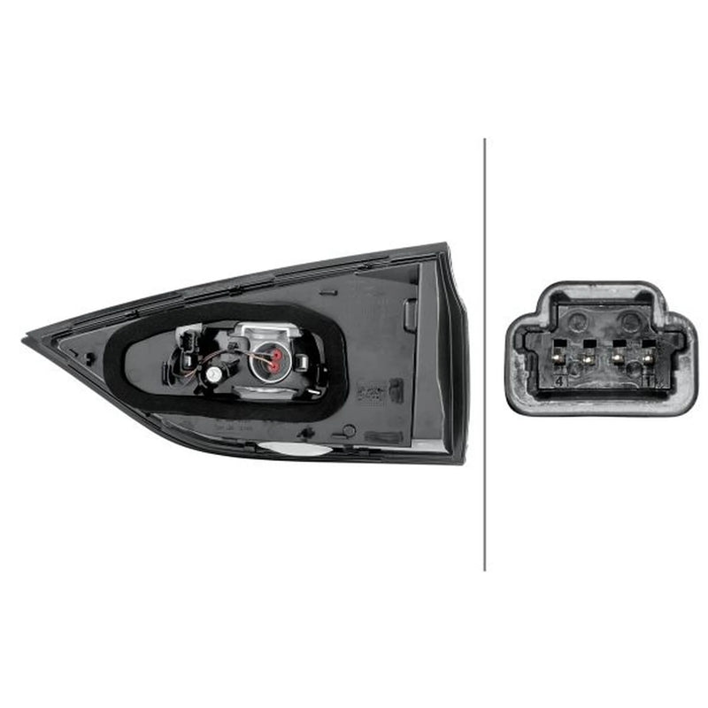 Hella Tail Light / Lamp W16W Left 2TZ 011 662-031