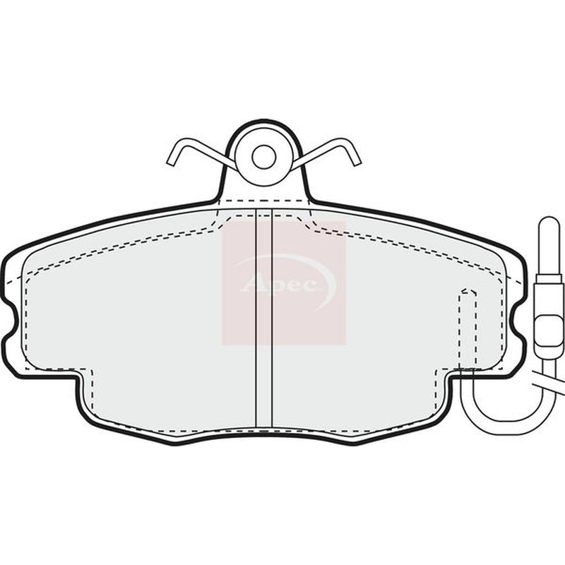 Apec Front Brake Pad Set PAD625