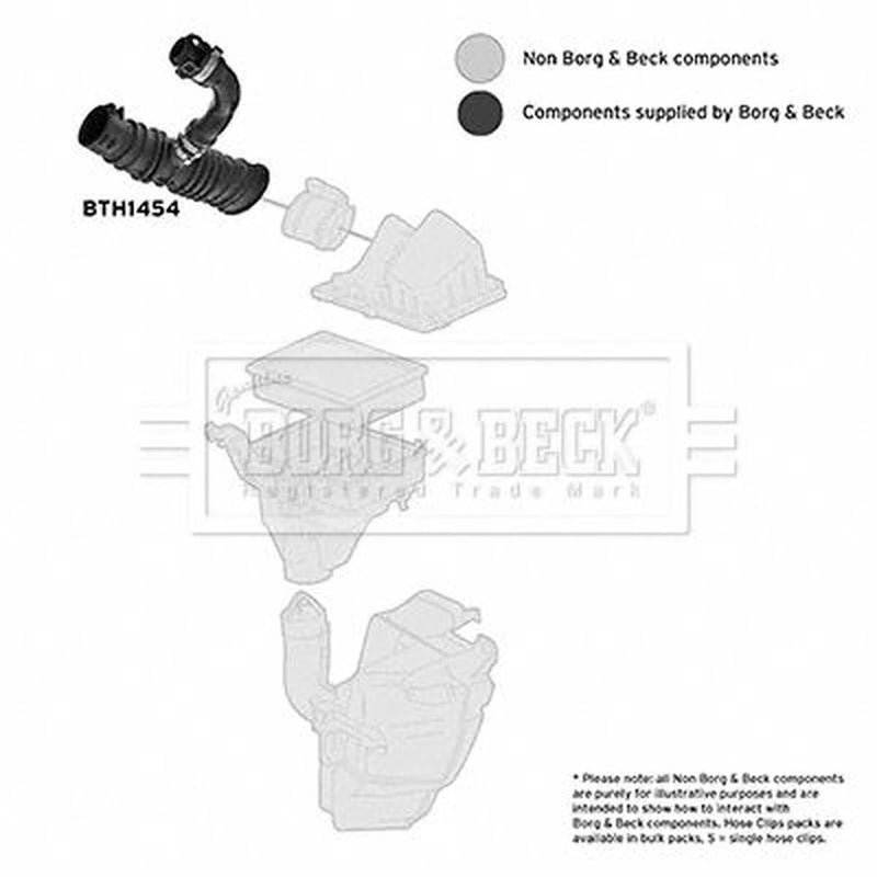 Borg & Beck Air Filter Intake Hose NBR (nitrile butadiene BTH1454
