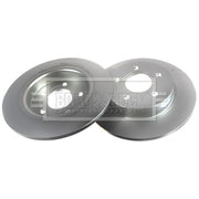 Borg & Beck 2 x Solid Rear Brake Discs BBD5241