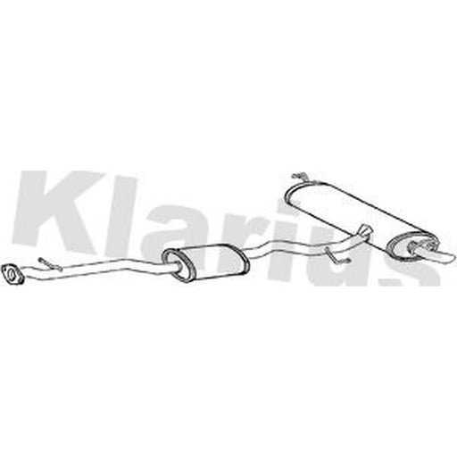 Klarius Box With Tail Pipe Rear DN658P