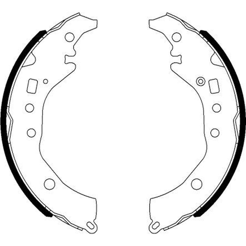 Mintex Brake Shoe Set Axle Kit MFR686