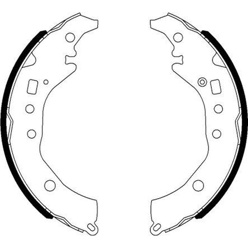 Mintex Brake Shoe Set Axle Kit MFR686