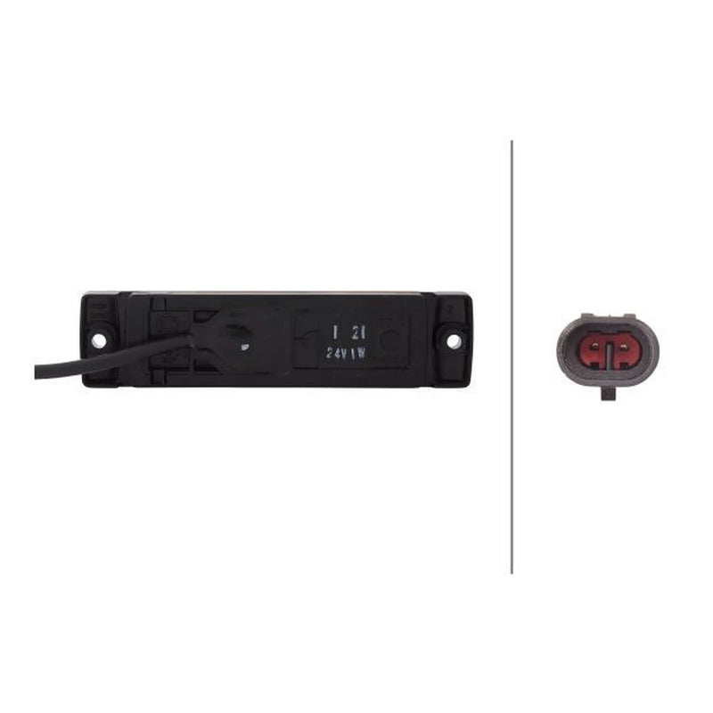 Hella Side Marker Light Wide High 2PS 008 645-891