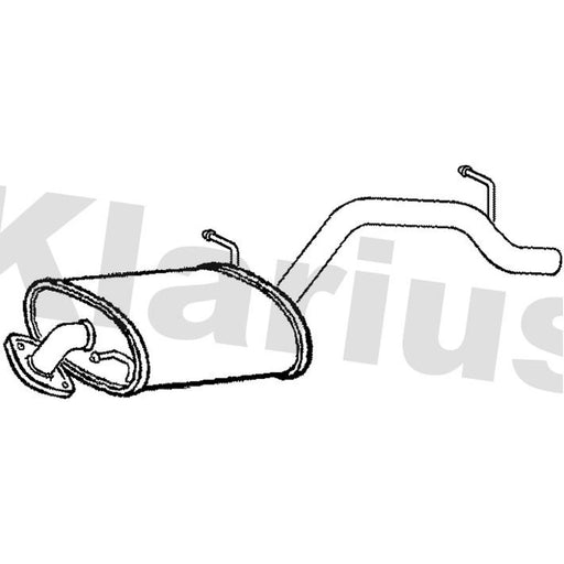 Klarius Box With Tail Pipe Rear SZ107T