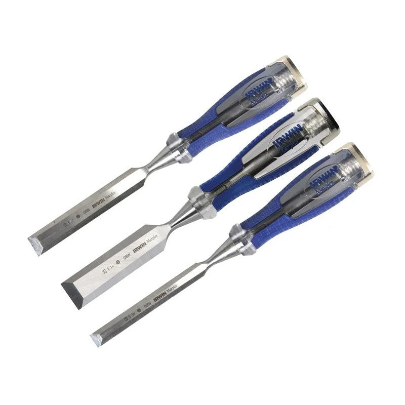 IRWIN® Marples® M750 Splitproof Pro Bevel Edge Chisel Set, 3 Piece - 10503419