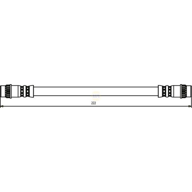 NAPA Brake Hydraulic Hose Line Rear Right NBH1192