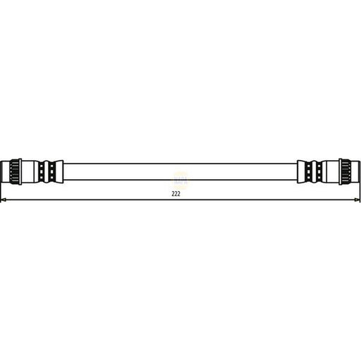 NAPA Brake Hydraulic Hose Line Rear Right NBH1192