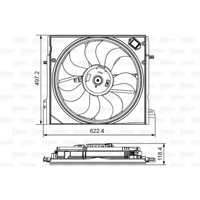 Valeo Engine Cooling Fan 698582