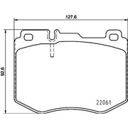 Mintex Front Brake Pad Set MDB3710