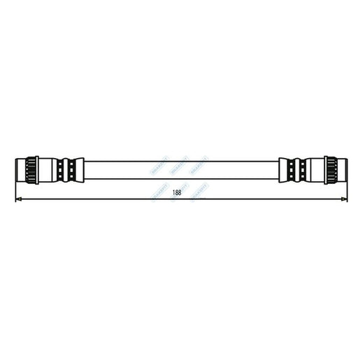 Apec Brake Hydraulic Hose Line Rear BHO4067