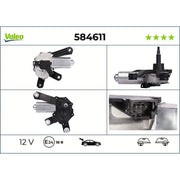 Valeo Front/Rear Wiper Motor Rear 584611