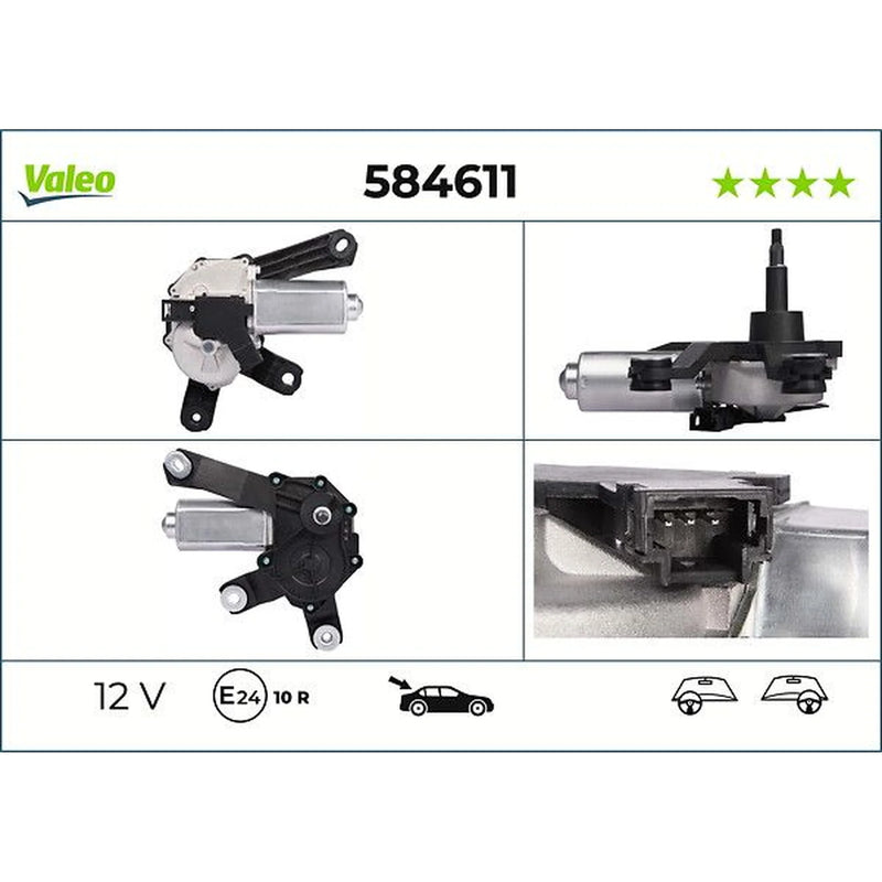 Valeo Front/Rear Wiper Motor Rear 584611