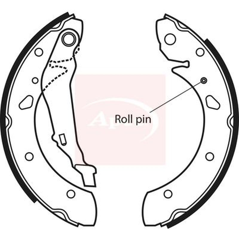 Apec Brake Shoe Set Axle Kit SHU588