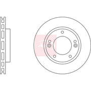 Apec 2 x Vented Front Brake Discs DSK2421