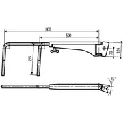 Hella Exterior Mirror Holder Left 8HG 501 257-032