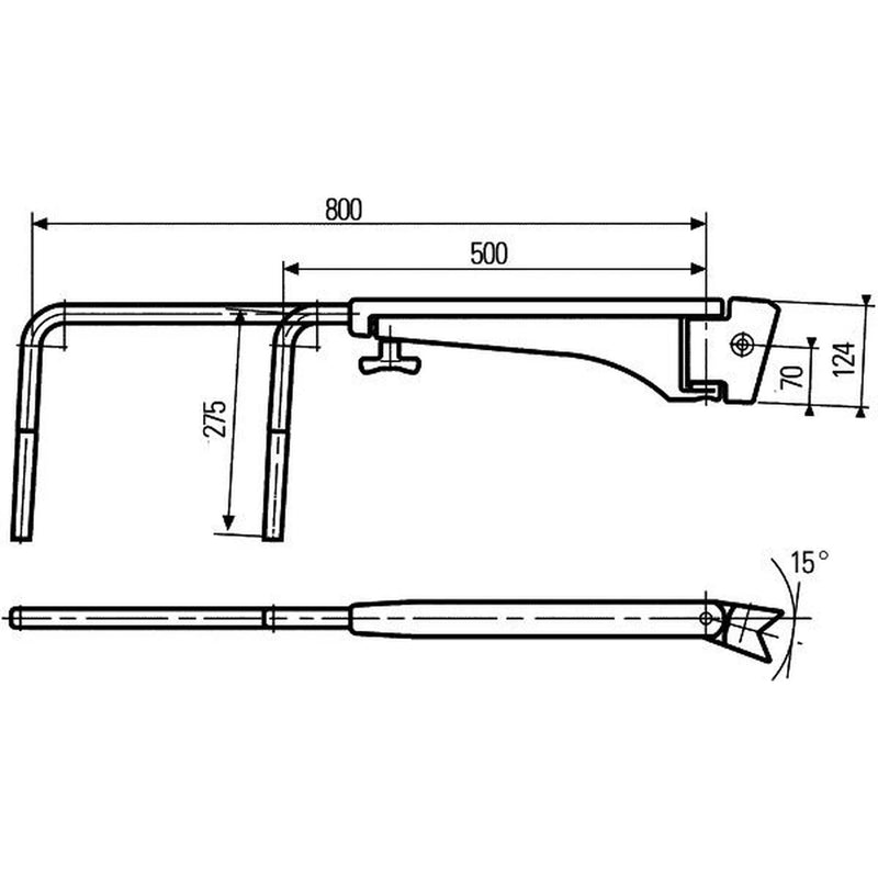 Hella Exterior Mirror Holder Left 8HG 501 257-032