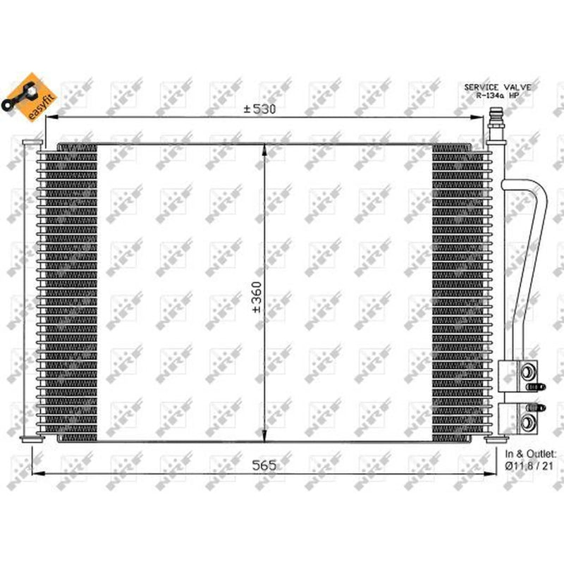 NRF Air Conditioning Condenser 35524