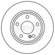 Borg & Beck 2 x Solid Rear Brake Discs BBD5269