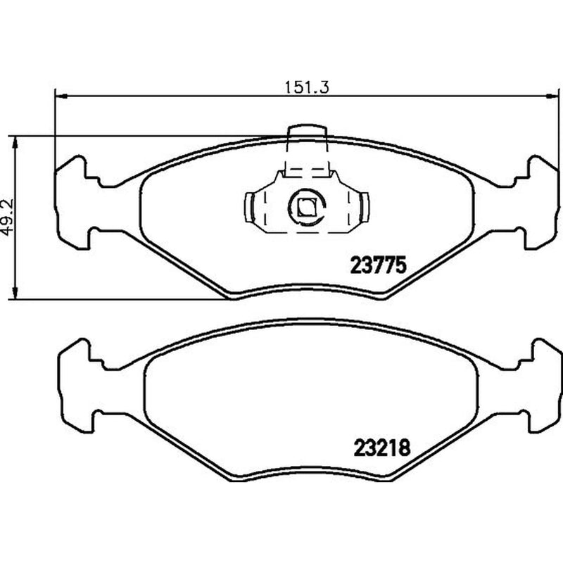 Mintex Front Brake Pad Set MDB2616