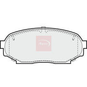 Apec Front Brake Pad Set PAD746
