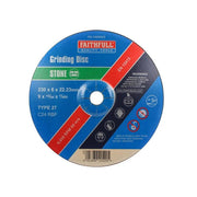 Faithfull Depressed Centre Stone Grinding Disc 230 x 6 x 22.23mm - FAI2306SDG