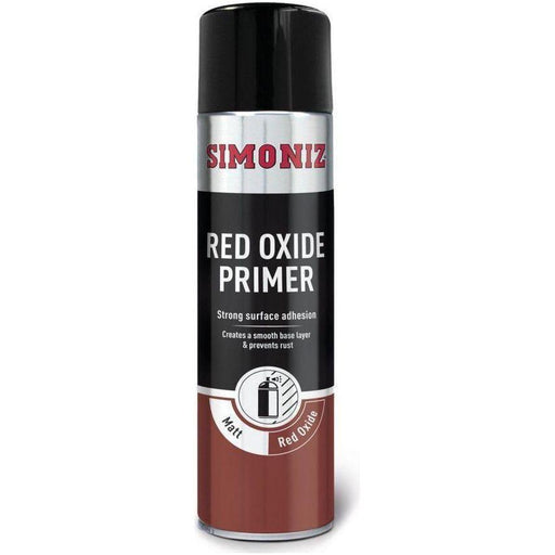 4x Simoniz Red Oxide Primer Acrylic Aerosol Auto Car Spray Paint 500ml SIMP13D Simoniz  - Town Parts