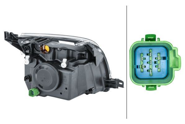 Hella Headlight Headlamp H4 Left
