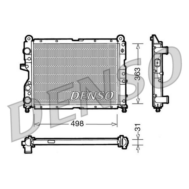 Denso Engine Radiator DRM09131
