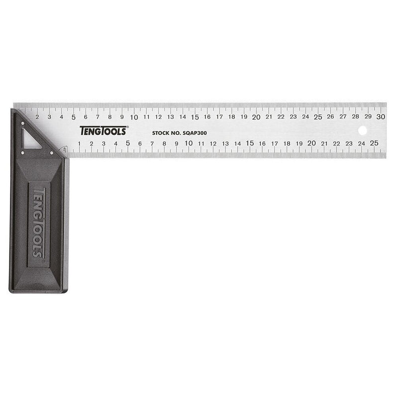 Teng Tools Try Square 200mm Stainless Steel & Aluminium