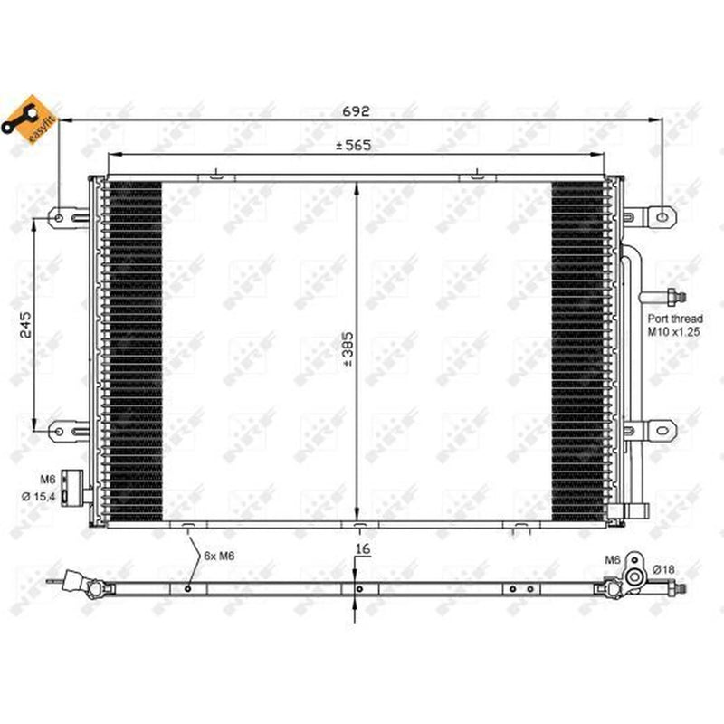 NRF Air Conditioning Condenser 35841