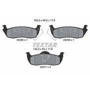 Textar Rear Brake Pad Set 2425801
