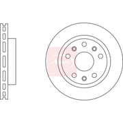 Apec 2 x Vented Front Brake Discs DSK3143